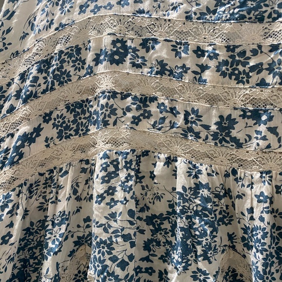 FREE PEOPLE VOILE AND LACE TRAPEZE SLIP DRESS-sz S - Picture 3 of 7